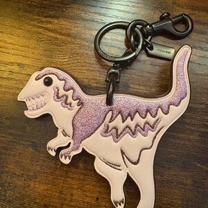 Coach Glittery Pink rex charm